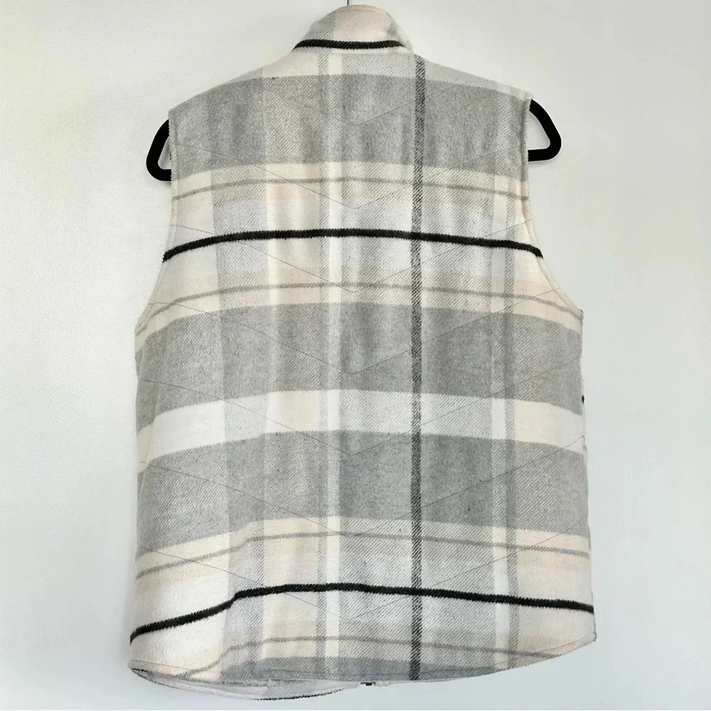 EUC Thread & Supply Gray Plaid Vest - Picture 4 of 4